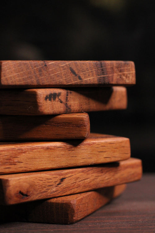 Red Oak Coasters: 4x3 Simple Coaster Set